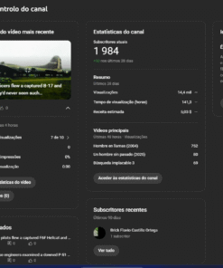 vendo Canal Youtube Monetizado com 1984 inscritos barato
