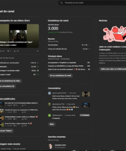 Canal Dark de Comédia e Entreterimento, com 3K de inscritos (NÃO MONETIZADO)
