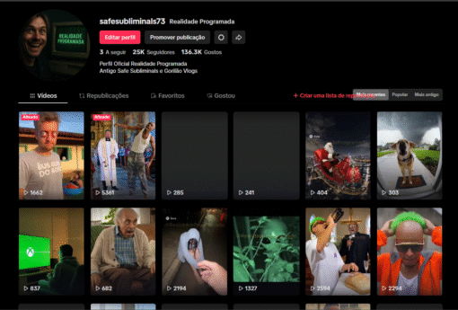 vendo conta de tiktok monetizado super engajado de AI 25k de seguidores