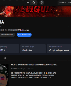 CANAL MÚSICA COM 14,6 mil inscritos • 451 vídeos 2.9Milhões de views