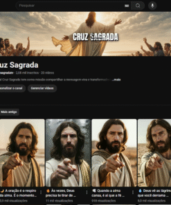 Canal YouTube com 2.090 Inscritos / Nicho Religião