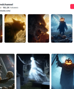 TikTok - Nicho Terror - 185K seguidores - Monetizado