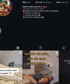 Instagram Perfil de relacionamentos com 24,6 mil seguidores
