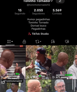 Conta nova com 2k seguidores Tiktok rendendo muito