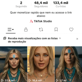 Conta do tiktok 48 mil seguidores