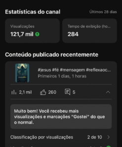 Canal com 14 mil inscritos MUITO ENGAJADO