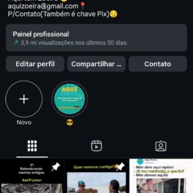 Página do Instagram com+40MIL seguidores