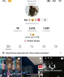 Conta TikTok com 5k de seguidores