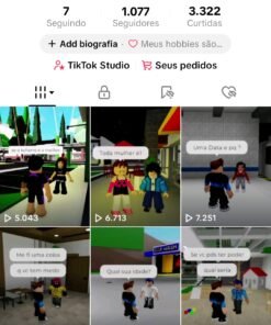 Conta gamer TikTok com 1076 Seguidores
