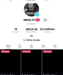 TikTok Com 285 mil de seguidores Monetizado ✅
