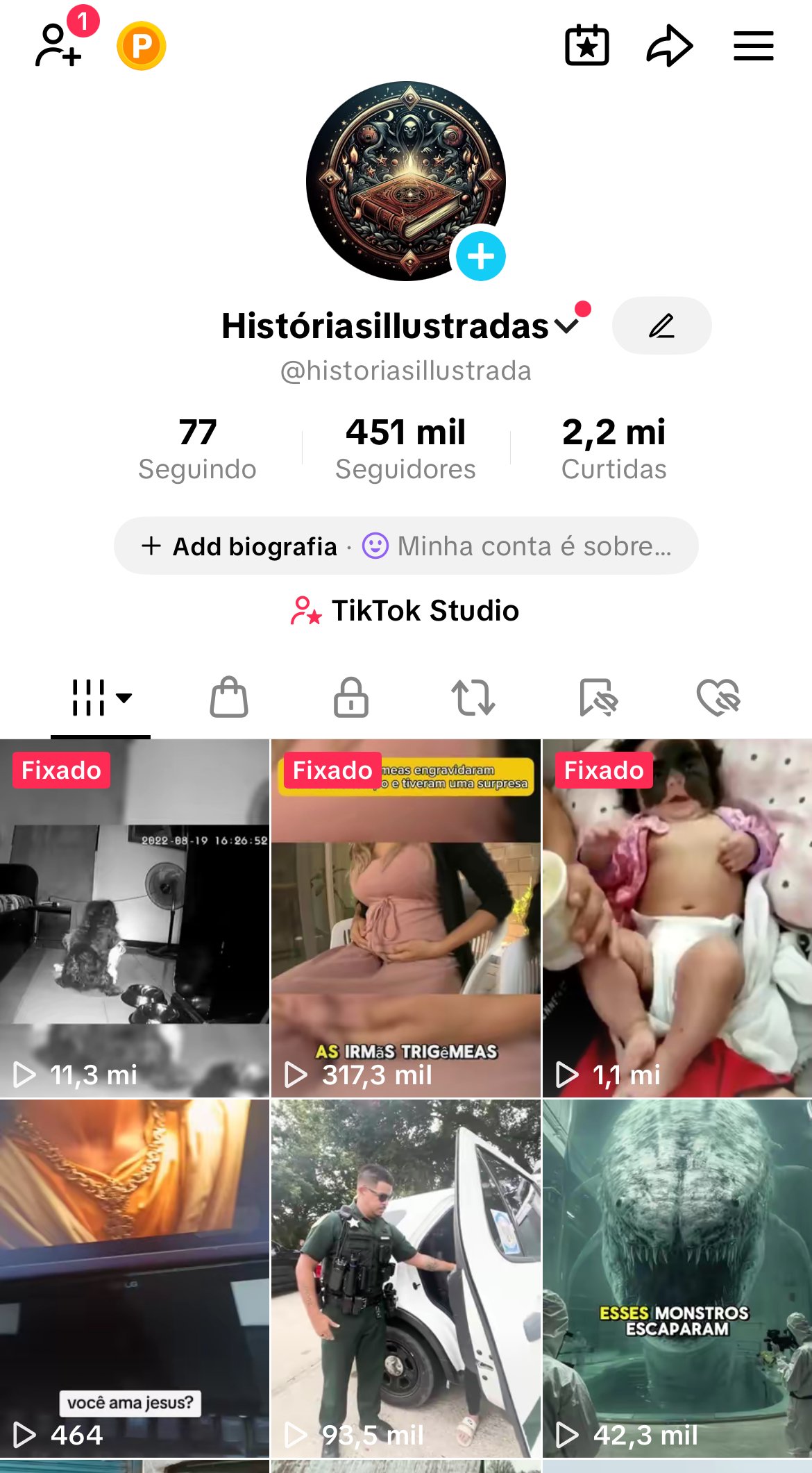 IMG_2979 Conta TikTok 451 Mil seguidores, Shop ativo e monetizada. - Imagem 1