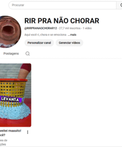 CANAL YOUTUBE 27 MIL INSCRITOS