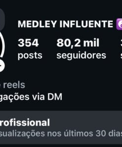 INSTAGRAM COM 80K DE SEGUIDORES A VENDA