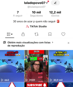 Conta TikTok bem engajada de 10k monetizada!