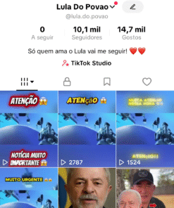 Conta Tik Tok com 11,7 mil Seguidores, bem engajada!