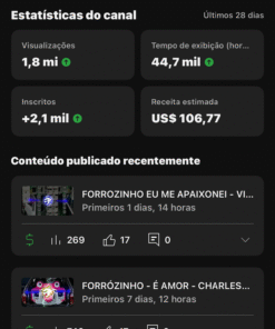 Canal VM DIVULGA MUSIC com 6,43 mil inscritos