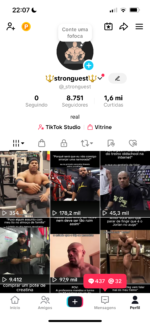 Conta Tiktok com 8,5K Seguidores e +1Milhão de curtidas