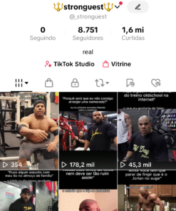 Conta Tiktok com 8,5K Seguidores e +1Milhão de curtidas