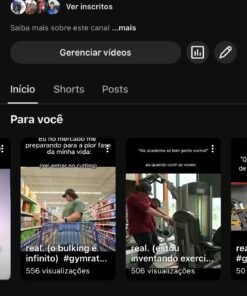 CONTA YOUTUBE C/ 324 DE INSCRITOS