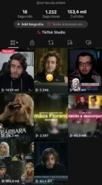 CONTA DO TIKTOK COM 1252 SEGUIDORES COM MUITAS VISUALIZAÇÕES