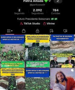 Canal TikTok Shop BR 2.092 Seguidores / Nicho Política