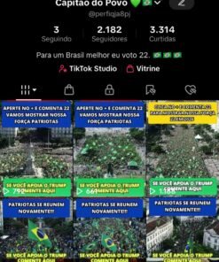 Canal TikTok Shop BR 2.180 Seguidores / Nicho Política