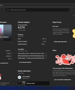 Gaming Monetization Enabled Camera Content Channel 4,27 mil inscritos(HQ) Rainbow candy