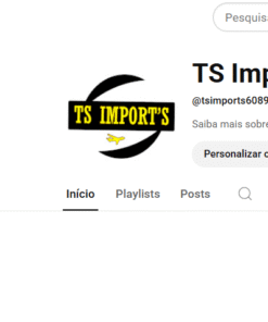 CANAL YOUTUBE TS IMPORTS COM 999 INSCRITOS