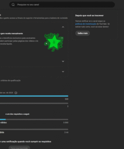 Canal com 671 inscritos Notícias de Games Próximo de Monetizar