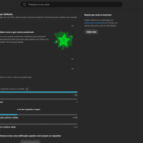 Canal com 671 inscritos Notícias de Games Próximo de Monetizar