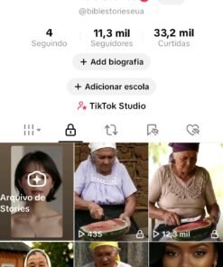 Conta Tiktok com 11,3 mil Seguidores EUA Monetizada