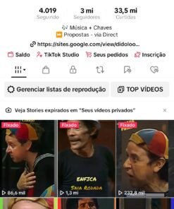 TIKTOK 3 MILHÕES DE SEGUIDORES
