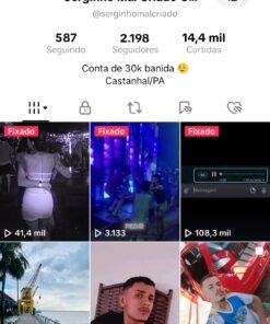 Conta Tik Tok 2197 Seguidores 14.4K Curtidas