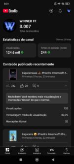 CANAL DE FF MEMES, 3K INSCRITOS - Imagem 2