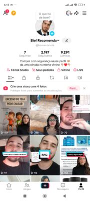 Conta tiktok com +2k seguidores e tiktok shop ativo