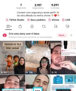 Conta tiktok com +2k seguidores e tiktok shop ativo