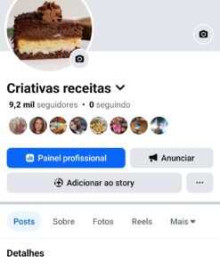 Página Facebook com 9,2 mil seguidores | 100% monetizado em todas as ferramentas