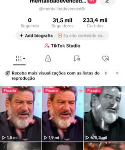 Vendo perfil de motivação TIKTOK com 31,6 mil Seguidores engajado Viralizado monetizado