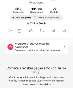 Conta do TikTok 10k de seguidores