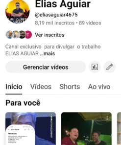 Canal de musicas com 8,19 mil inscritos
