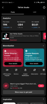 Conta TikTok 251k, com Shop e Monetizada, com mais de 1.2M de likes - Imagem 3