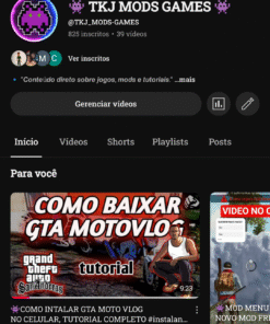 CANAL DO YOUTUBE COM 831 inscritos