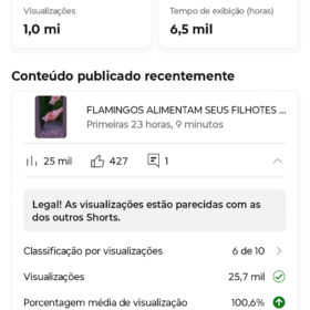 CANAL YOUTUBE SHORTS com +2000 inscritos