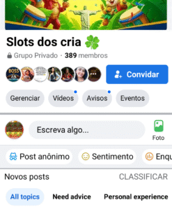 GRUPO COM 401 membros | SLOTS DOS CRIA GRUPO DE DIVULGAÇÃO DE PLATAFORMA DE APOSTA