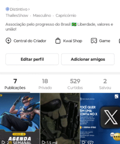Conta de Kwai de 6,9 mil seguidores | 573 curtidas 64 mil visualização