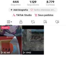 CONTA TIK TOK 1,1K de seguidores