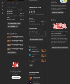 Canal no YouTube com mais de 2.600 inscritos e 50 mil visualizações | Pronto para crescer
