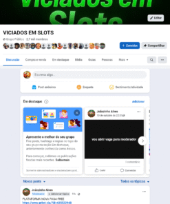 Grupo de Facebook de divulgação de plataformas de aposta com 2,7 mil membros