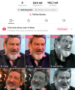 CONTA TIKTOK MONETIZADO +24k seguidores PRONTA PARA POSTAR ✅