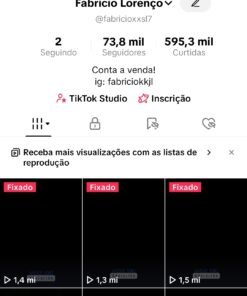 Conta TikTok monetizada (73,8k seguidores) — Vários vídeos de 1 milhão de visualização🔥